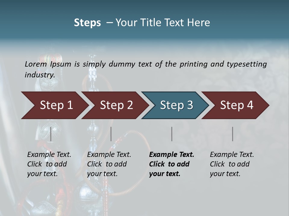 Glass Water Ornament PowerPoint Template