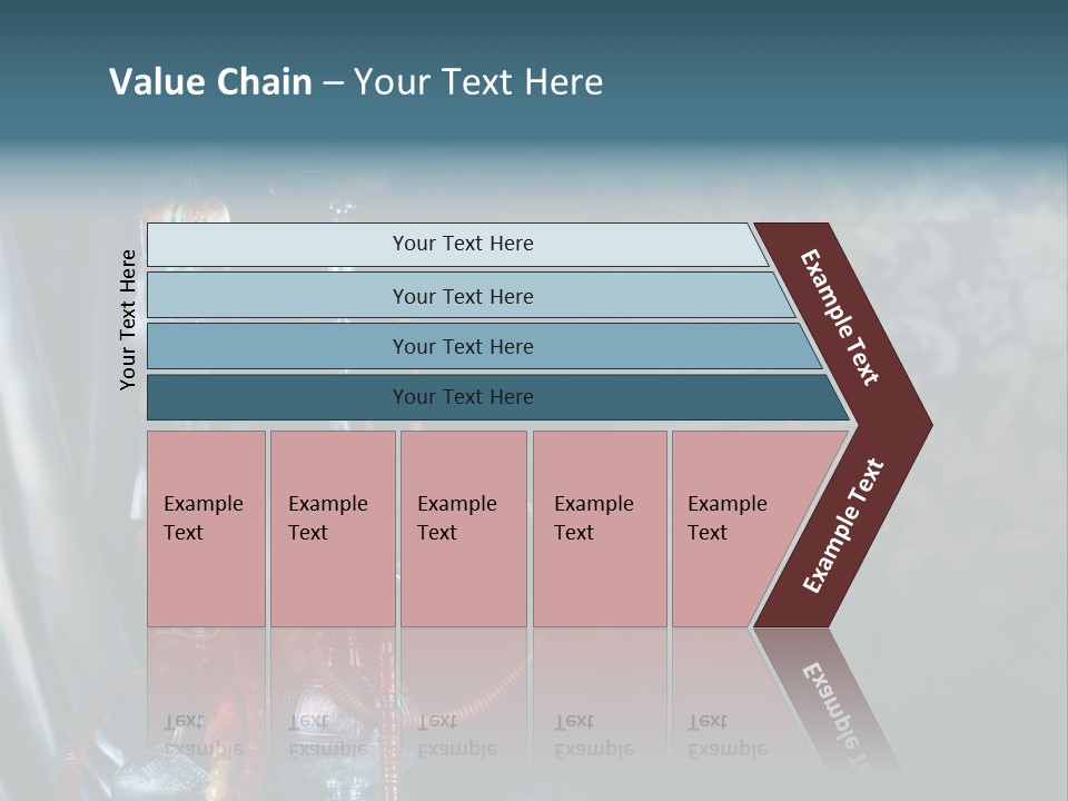 Glass Water Ornament PowerPoint Template