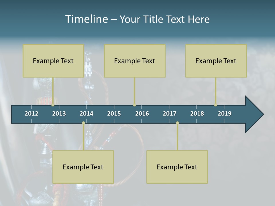 Glass Water Ornament PowerPoint Template