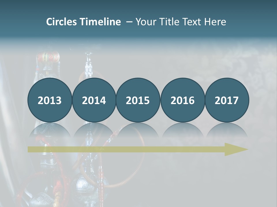Glass Water Ornament PowerPoint Template