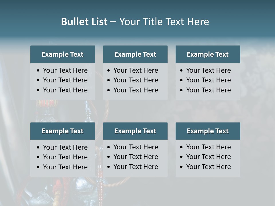 Glass Water Ornament PowerPoint Template