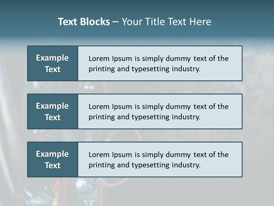 Glass Water Ornament PowerPoint Template