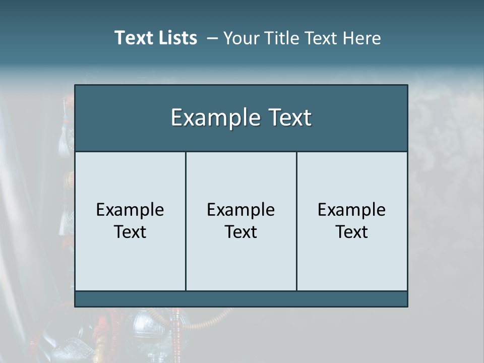 Glass Water Ornament PowerPoint Template