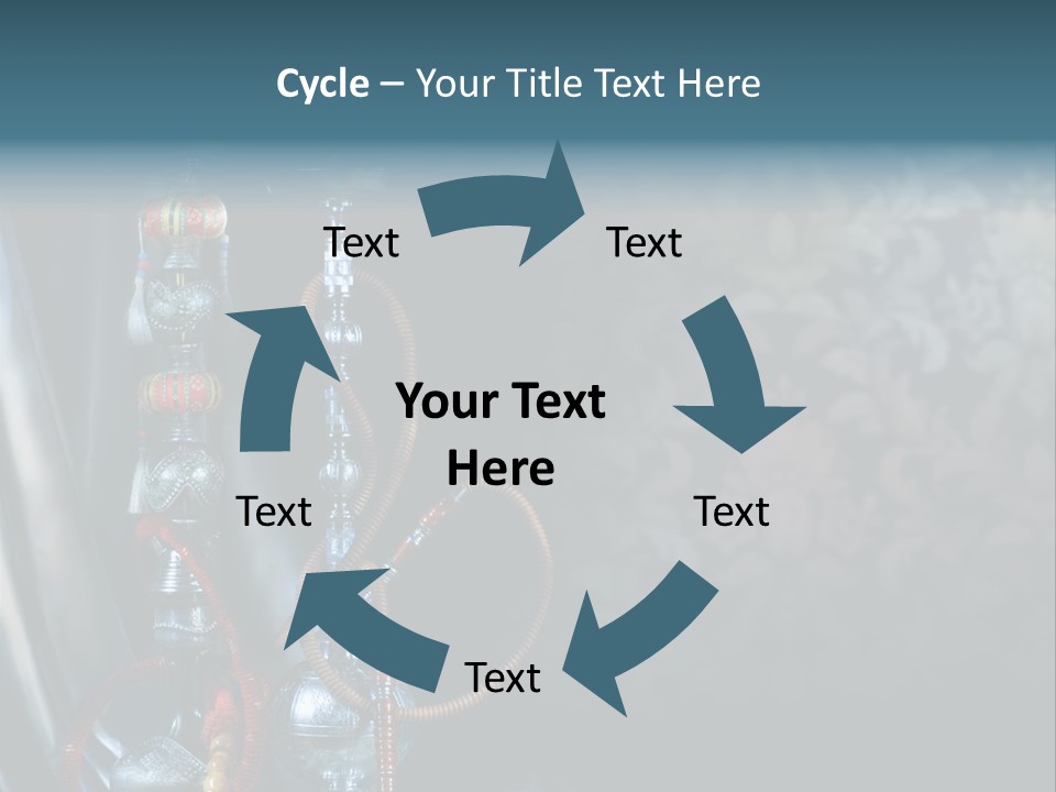 Glass Water Ornament PowerPoint Template