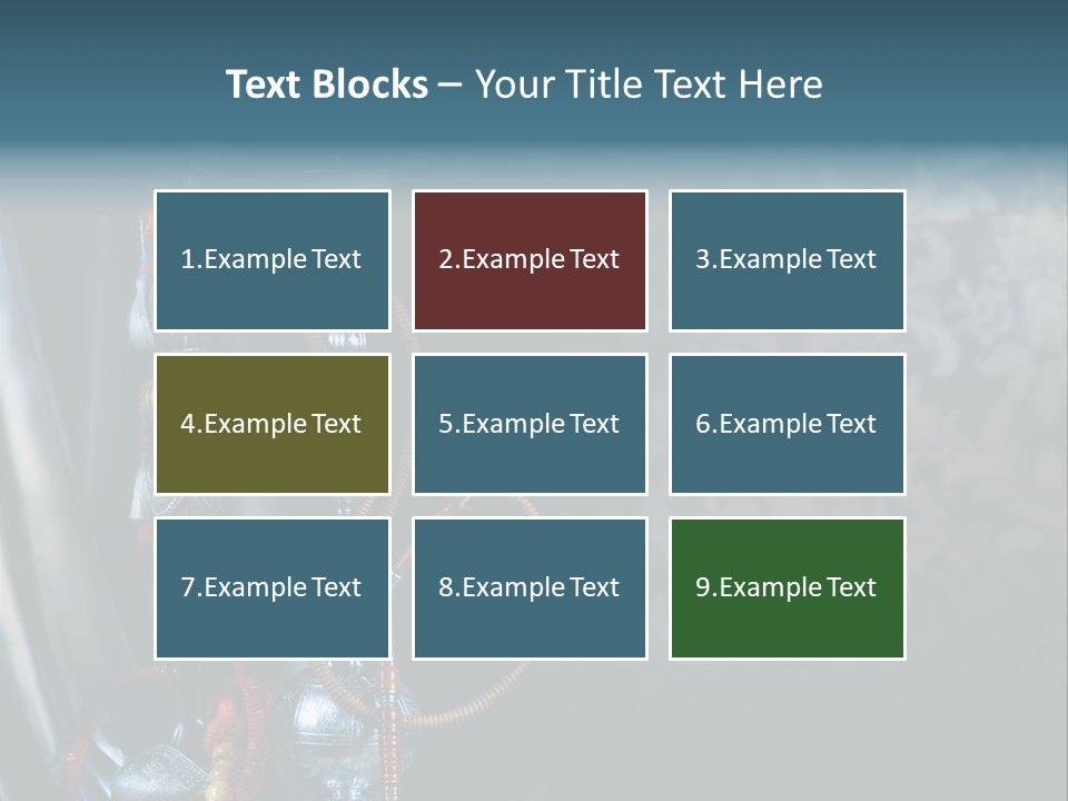 Glass Water Ornament PowerPoint Template