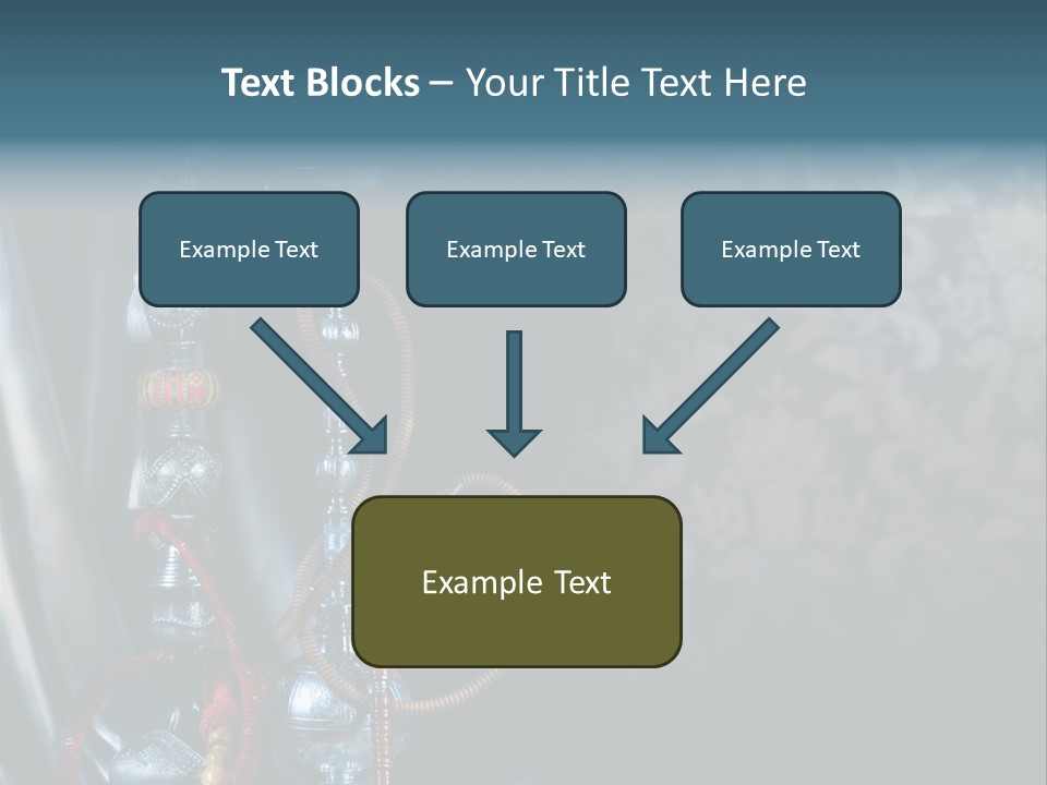 Glass Water Ornament PowerPoint Template