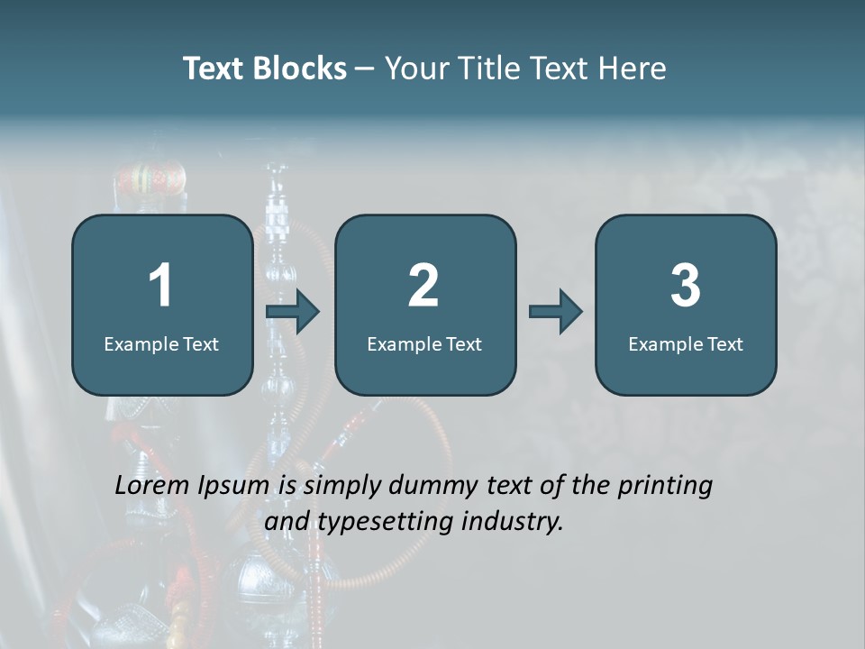 Glass Water Ornament PowerPoint Template