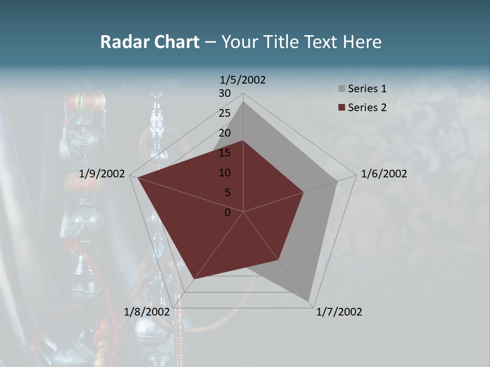 Glass Water Ornament PowerPoint Template