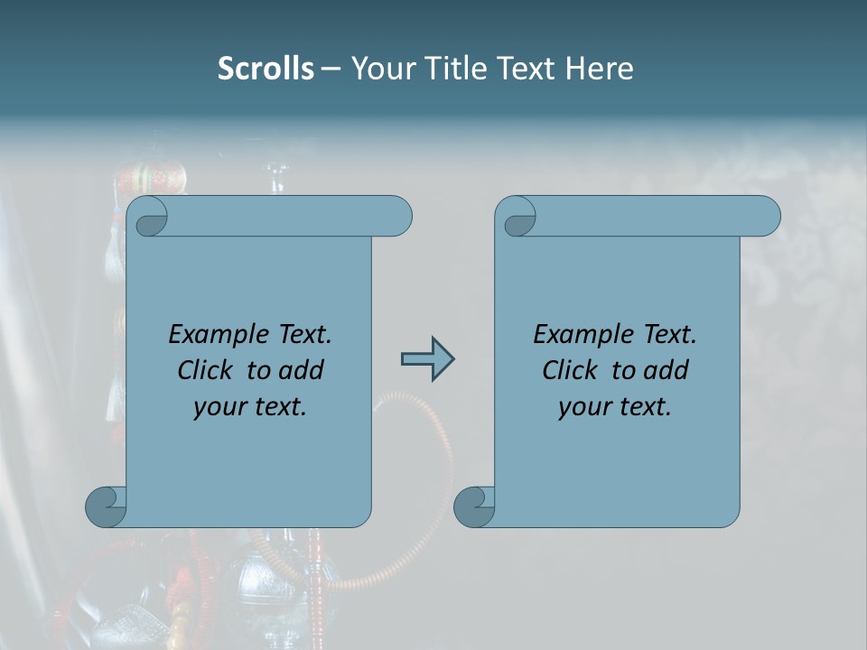 Glass Water Ornament PowerPoint Template