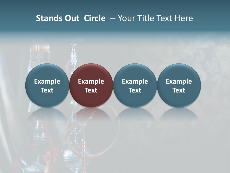 Glass Water Ornament PowerPoint Template