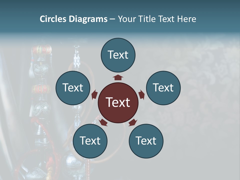 Glass Water Ornament PowerPoint Template