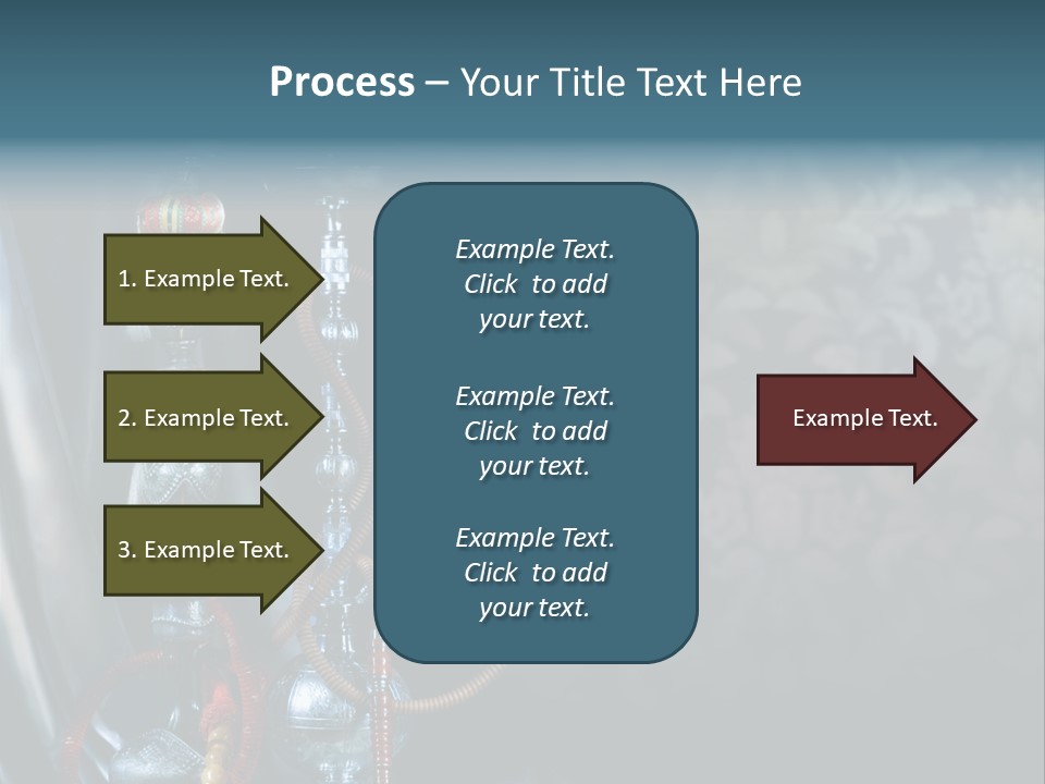 Glass Water Ornament PowerPoint Template