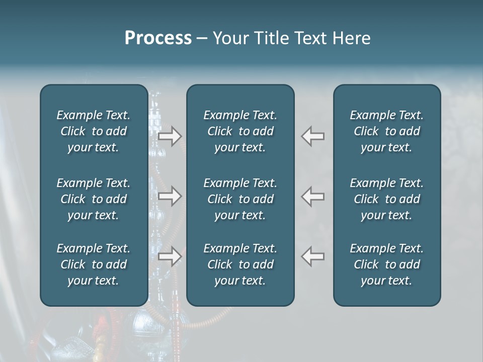 Glass Water Ornament PowerPoint Template