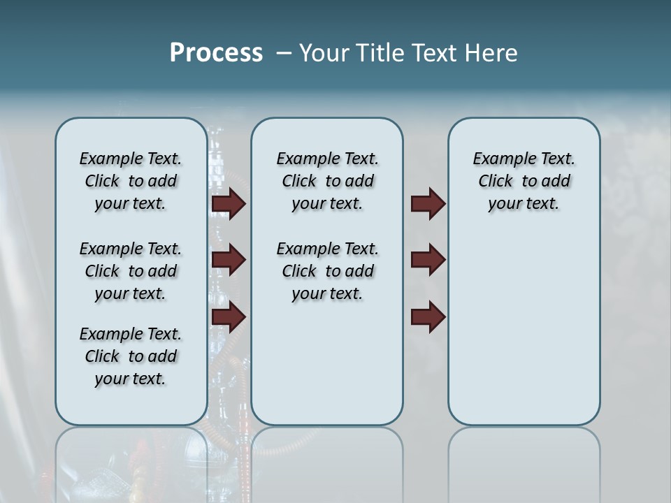 Glass Water Ornament PowerPoint Template