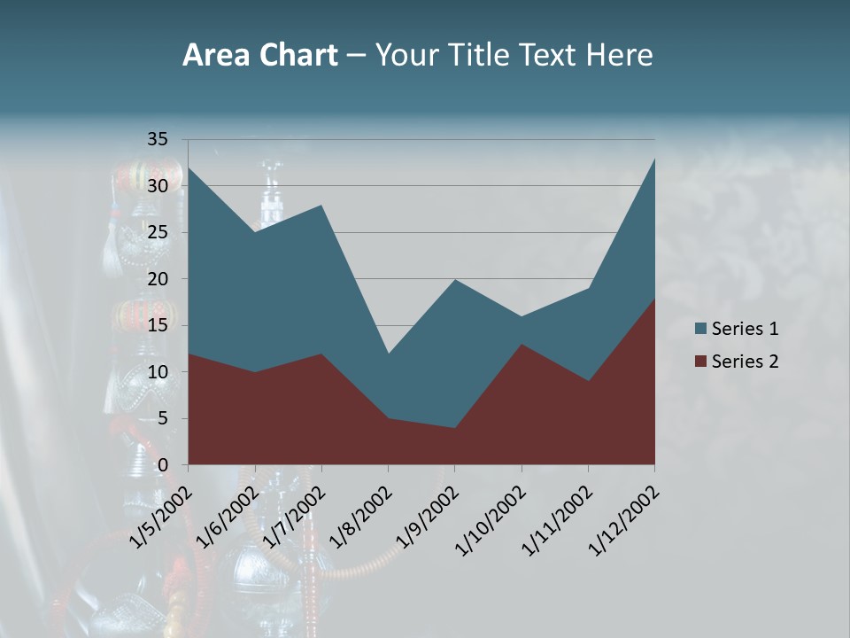 Glass Water Ornament PowerPoint Template