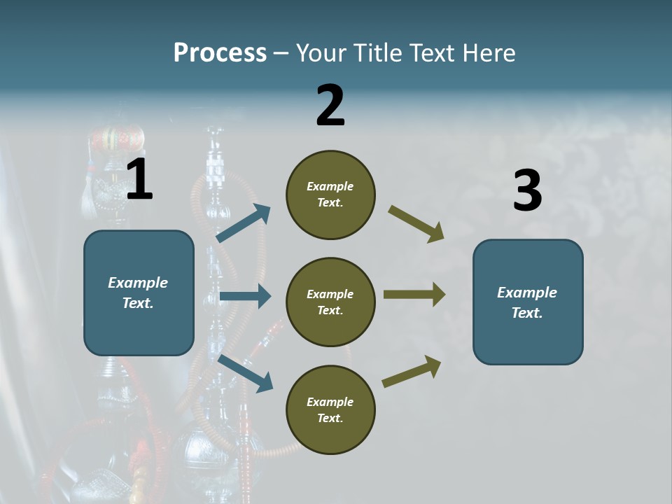 Glass Water Ornament PowerPoint Template
