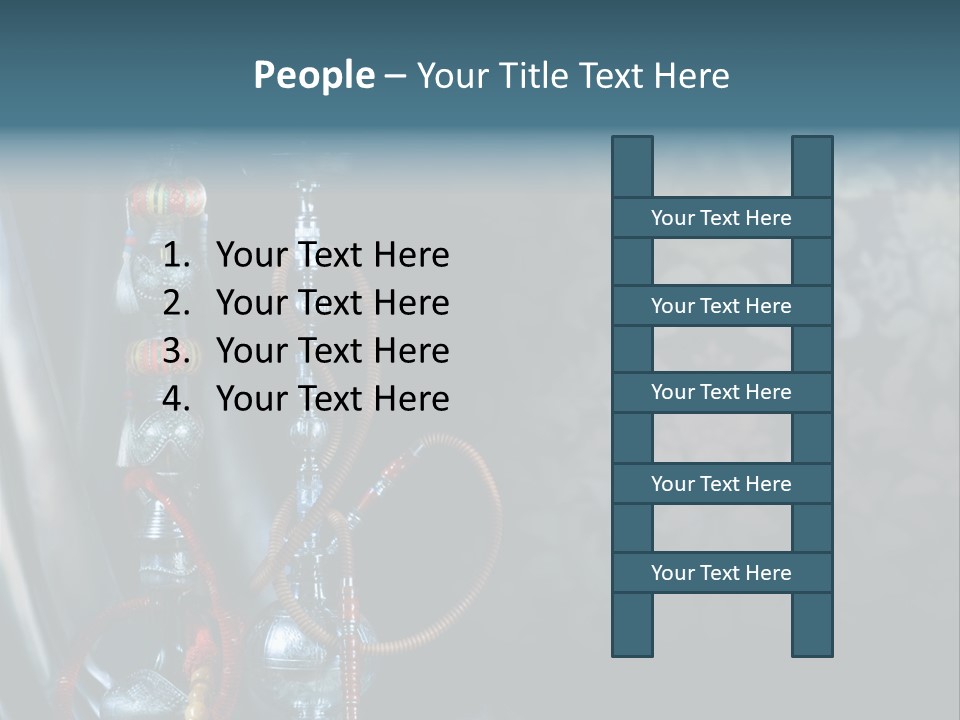 Glass Water Ornament PowerPoint Template