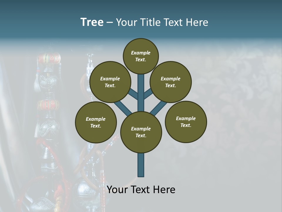 Glass Water Ornament PowerPoint Template