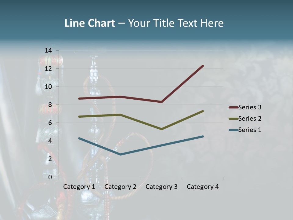 Glass Water Ornament PowerPoint Template