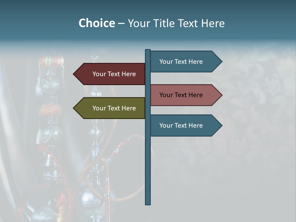 Glass Water Ornament PowerPoint Template