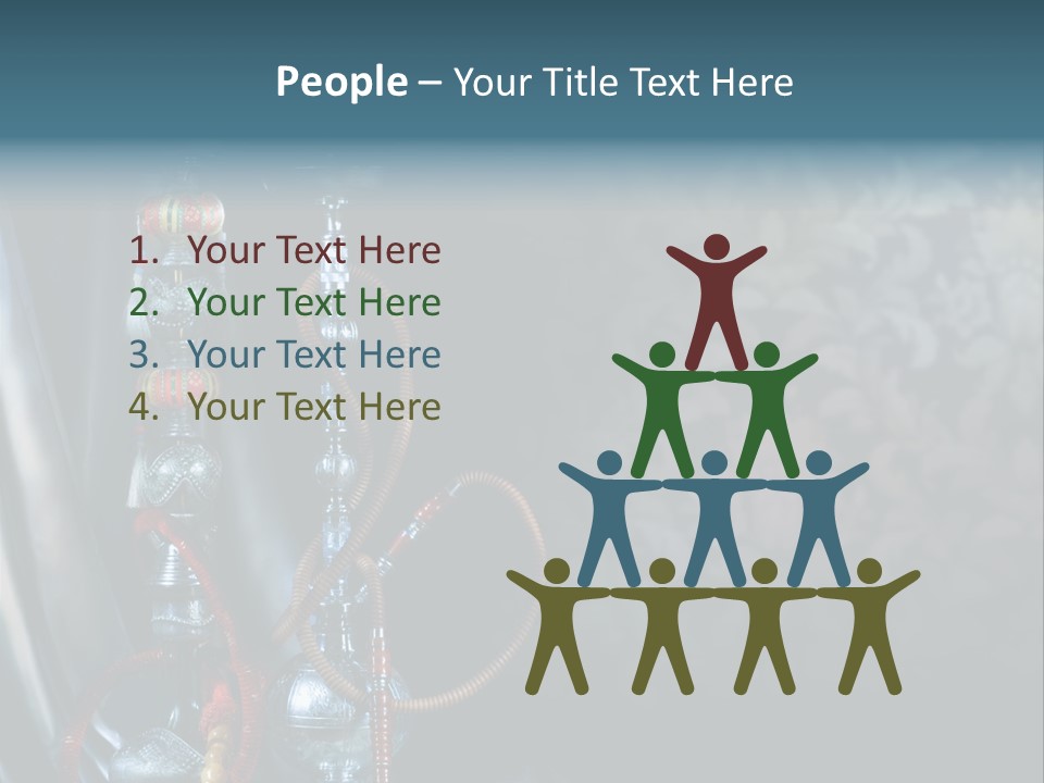 Glass Water Ornament PowerPoint Template