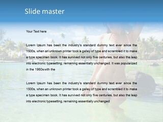 White Sky Bikini PowerPoint Template