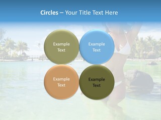 White Sky Bikini PowerPoint Template