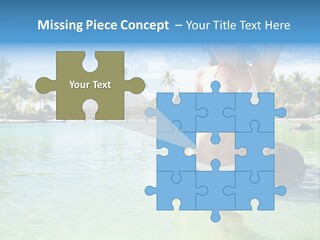 White Sky Bikini PowerPoint Template