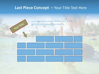 White Sky Bikini PowerPoint Template