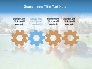 White Sky Bikini PowerPoint Template