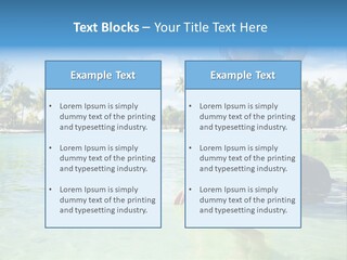 White Sky Bikini PowerPoint Template