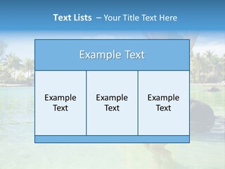 White Sky Bikini PowerPoint Template