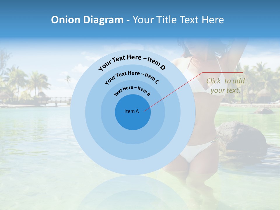 White Sky Bikini PowerPoint Template