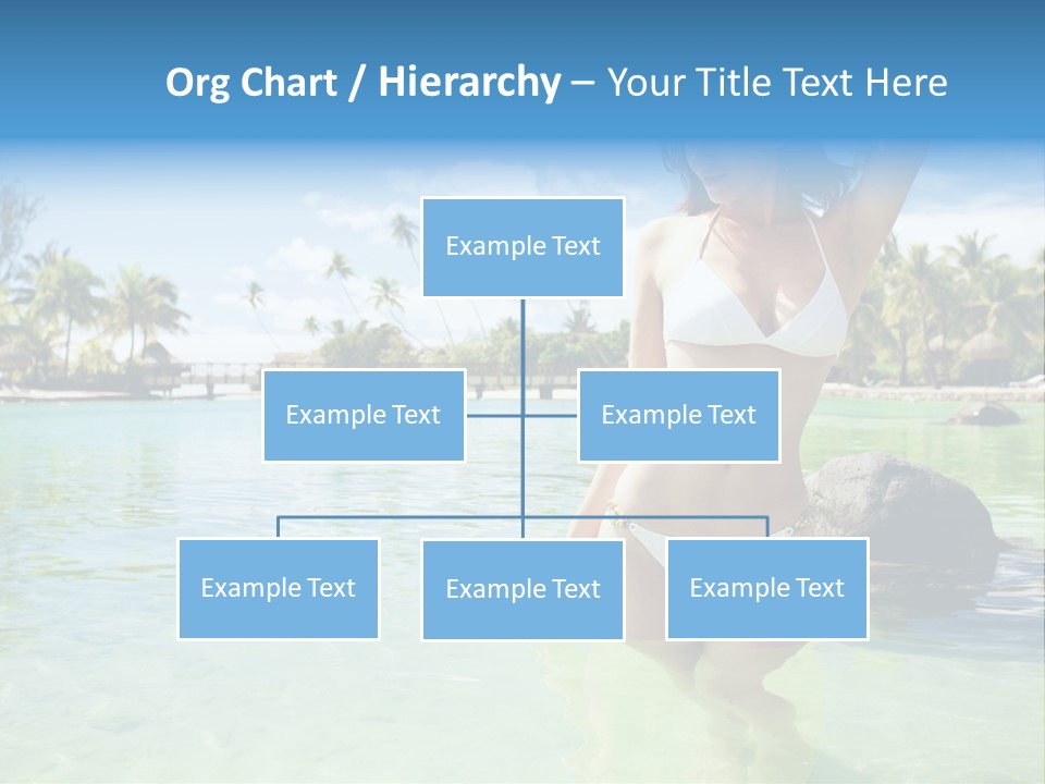 White Sky Bikini PowerPoint Template