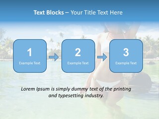 White Sky Bikini PowerPoint Template