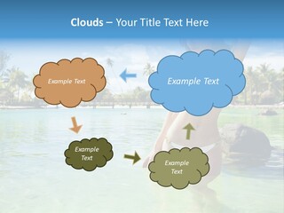 White Sky Bikini PowerPoint Template