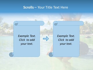 White Sky Bikini PowerPoint Template