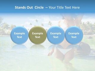 White Sky Bikini PowerPoint Template