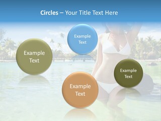 White Sky Bikini PowerPoint Template