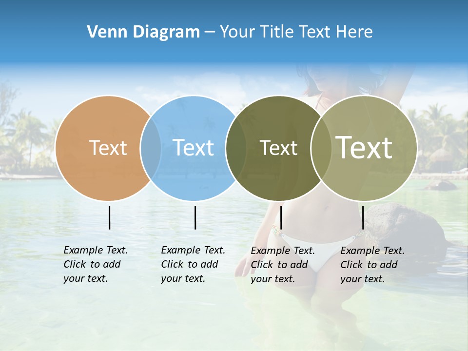 White Sky Bikini PowerPoint Template