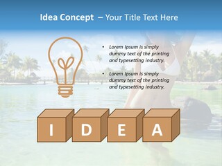 White Sky Bikini PowerPoint Template