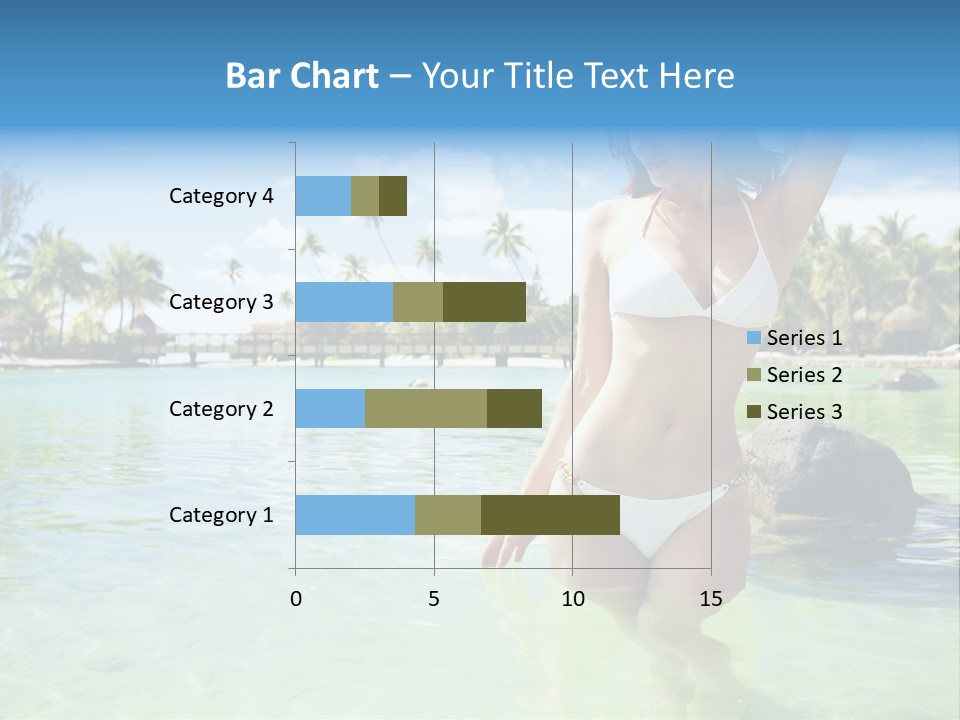 White Sky Bikini PowerPoint Template
