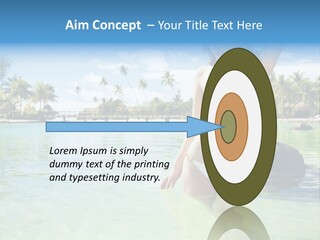 White Sky Bikini PowerPoint Template