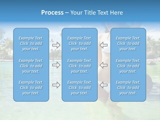 White Sky Bikini PowerPoint Template