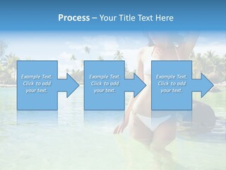 White Sky Bikini PowerPoint Template