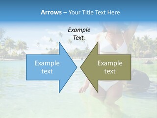 White Sky Bikini PowerPoint Template