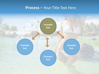 White Sky Bikini PowerPoint Template