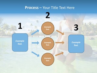 White Sky Bikini PowerPoint Template