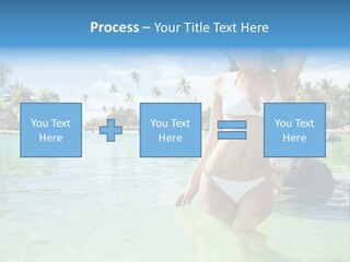 White Sky Bikini PowerPoint Template