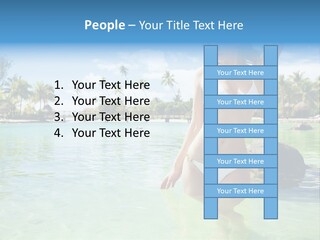 White Sky Bikini PowerPoint Template